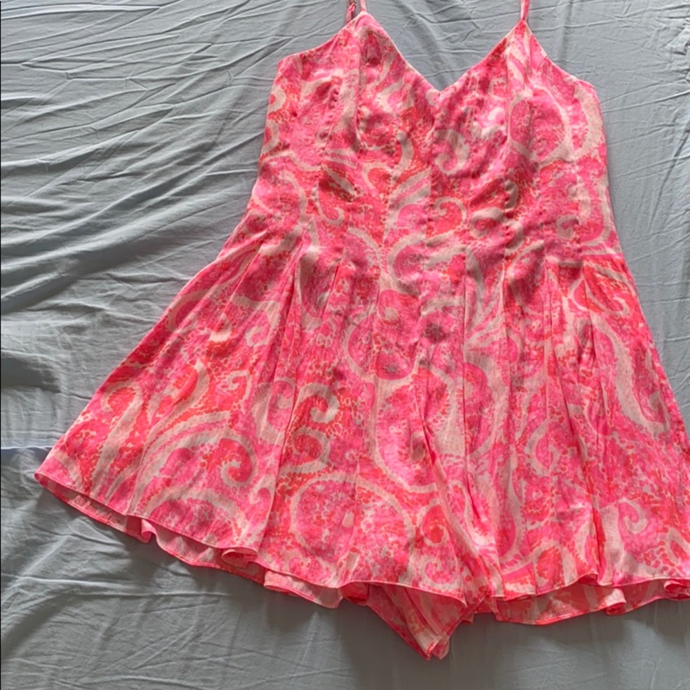 Lilly Pulitzer size 0 pink neon romper